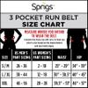 3 Pocket Adjustable Running Belt Waist Pack, Fanny Pack For Working Out With Sweat Resistant Backing, Holds All iPhone Models (Tie Dye/Black, Small/Medium) view 4