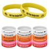 Harborway Custom Rubber Bracelets Personalized Silicone Wristbands with Your Own Text, 10 Pieces Customized Silicone Wirstbands for Party, Events, Gifts, Awareness, Activities view 1