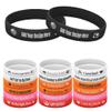Harborway Custom Rubber Bracelets Personalized Silicone Wristbands with Your Own Text, 10 Pieces Customized Silicone Wirstbands for Party, Events, Gifts, Awareness, Activities