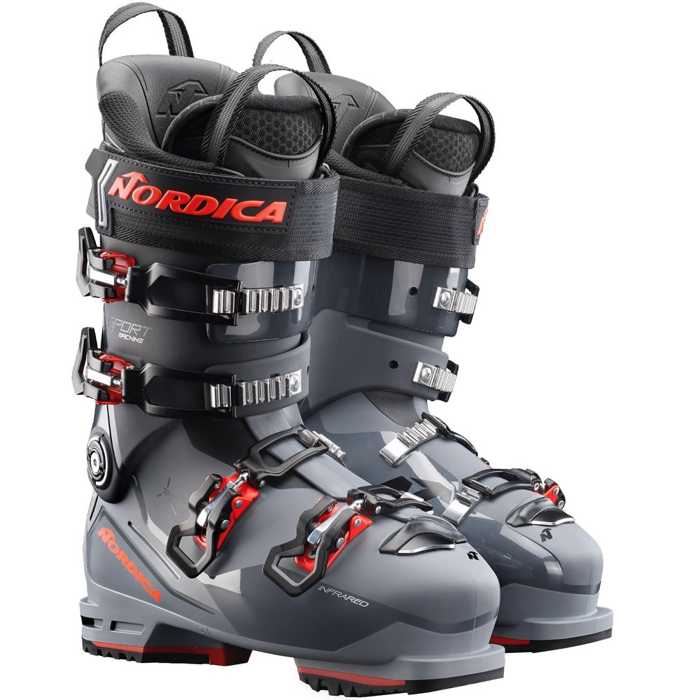 NORDICA Men's Sportmachine 3 120 Ski Boots - High-Performance All-Mountain Ski Boots for High-Volume Feet with Custom Fit & Adjustable Cuff Control, 26.5