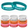 Harborway Custom Rubber Bracelets Personalized Silicone Wristbands with Your Own Text, 10 Pieces Customized Silicone Wirstbands for Party, Events, Gifts, Awareness, Activities view 1
