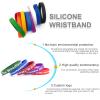 Harborway Custom Rubber Bracelets Personalized Silicone Wristbands with Your Own Text, 10 Pieces Customized Silicone Wirstbands for Party, Events, Gifts, Awareness, Activities view 3