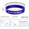 Harborway Custom Rubber Bracelets Personalized Silicone Wristbands with Your Own Text, 10 Pieces Customized Silicone Wirstbands for Party, Events, Gifts, Awareness, Activities view 4