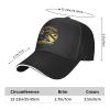 7th Cavalry Air Cav 1st Cav Division Vietnam Veteran Unisex Baseball Cap Sandwich Cap Plain Dad Cap Adjustable Cap Black view 3