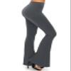 ALWAYS Women's Casual Flare Pants - Buttery Soft Bell Bottom Palazzo Charcoal XL view 1
