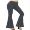 ALWAYS Women's Casual Flare Pants - Buttery Soft Bell Bottom Palazzo Charcoal XL view 3