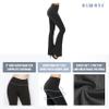 ALWAYS Women's Casual Flare Pants - Buttery Soft Bell Bottom Palazzo Charcoal XL view 4