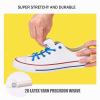 2 Pair Elastic No Tie Shoe Laces Tieless Shoelaces for Sneakers Shoes, One Size Fits All for Kids and Adults Beige 47" view 3