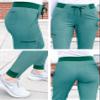 Adar Pro Scrubs for Women - Ultimate Yoga Jogger Scrub Pants- P7104 - Heather Hunter - S view 4