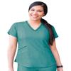 Adar Pro Scrubs for Women - Modern V-Neck Scrub Top - P7002 - Heather Hunter - 2X view 1