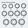 DJC Bike Chainring 110BCD Round Road Bike Chainring Narrow Wide Tooth 5 Arms Aluminum Lightweight for Force Red Rival s350 s900 36 38 40 42 44 46 48 50 52 (52T) view 4