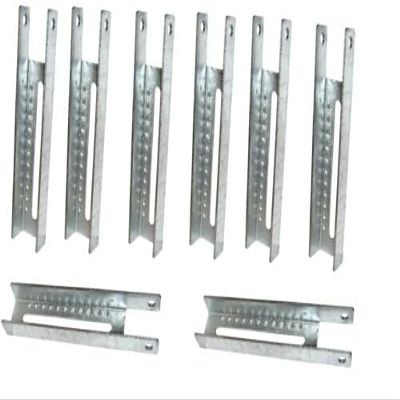 (8 Pack) 8" Galvanized Boat Trailer Vertical Bunk Bracket - TWARE-001269