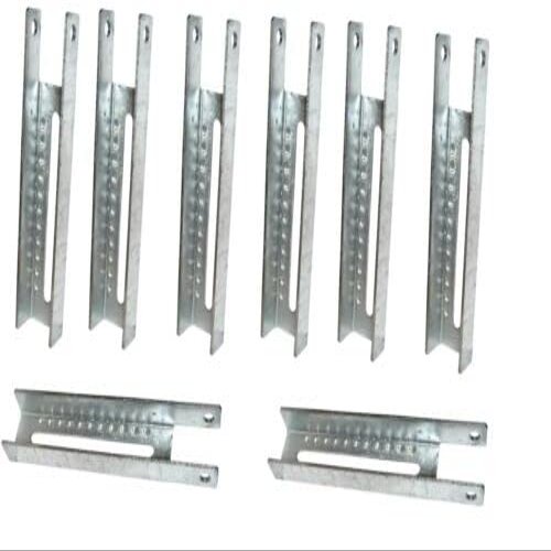 (8 Pack) 8" Galvanized Boat Trailer Vertical Bunk Bracket - TWARE-001269