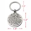 ABNTY 25th Anniversary Keychain Gifts, Steel Engraved 25 Year Anniversary Decorations, 25 Yr Anniversary for Men Husband Women Wife view 4
