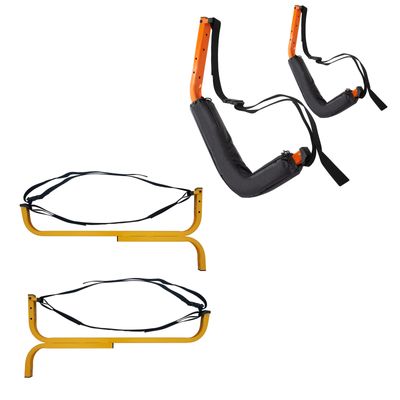 RAD Sportz Set of 2 Kayak Storage Systems  Wall Mount Hooks for Hanging Kayaks, Snowboards, and Outdoor Sports Equipment