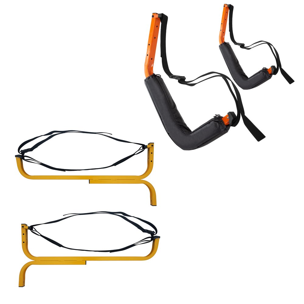 RAD Sportz Set of 2 Kayak Storage Systems  Wall Mount Hooks for Hanging Kayaks, Snowboards, and Outdoor Sports Equipment