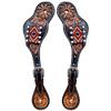 BAR H EQUINE Leather Spurs Straps for Adults Western Womens Spur Horse Riding Barrel Racing Show and Rodeo Strap Adult Women view 1