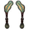BAR H EQUINE Leather Spurs Straps for Adults Western Womens Spur Horse Riding Barrel Racing Show and Rodeo Strap Adult Women view 1