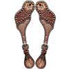 BAR H EQUINE Leather Spurs Straps for Adults Western Womens Spur Horse Riding Barrel Racing Show and Rodeo Strap Adult Women view 1