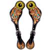 BAR H EQUINE Leather Spurs Straps for Adults Western Womens Spur Horse Riding Barrel Racing Show and Rodeo Strap Adult Women view 1