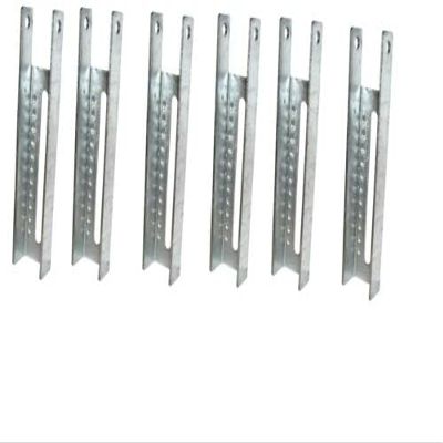 (6 Pack) 8" Galvanized Boat Trailer Vertical Bunk Bracket - TWARE-001269