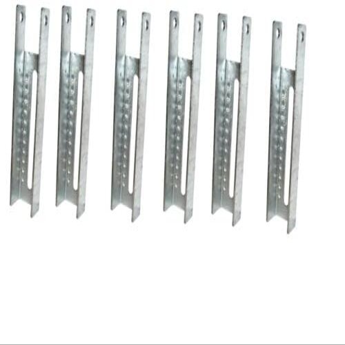 (6 Pack) 8" Galvanized Boat Trailer Vertical Bunk Bracket - TWARE-001269