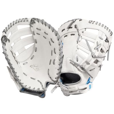 Easton | GHOST NX Fastpitch Softball First Base Mitt | 13" | Single Post w/ X Lacing Web | Right Hand Throw
