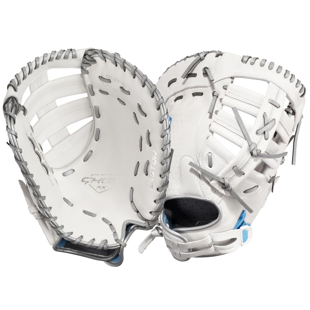 Easton | GHOST NX Fastpitch Softball First Base Mitt | 13" | Single Post w/ X Lacing Web | Right Hand Throw