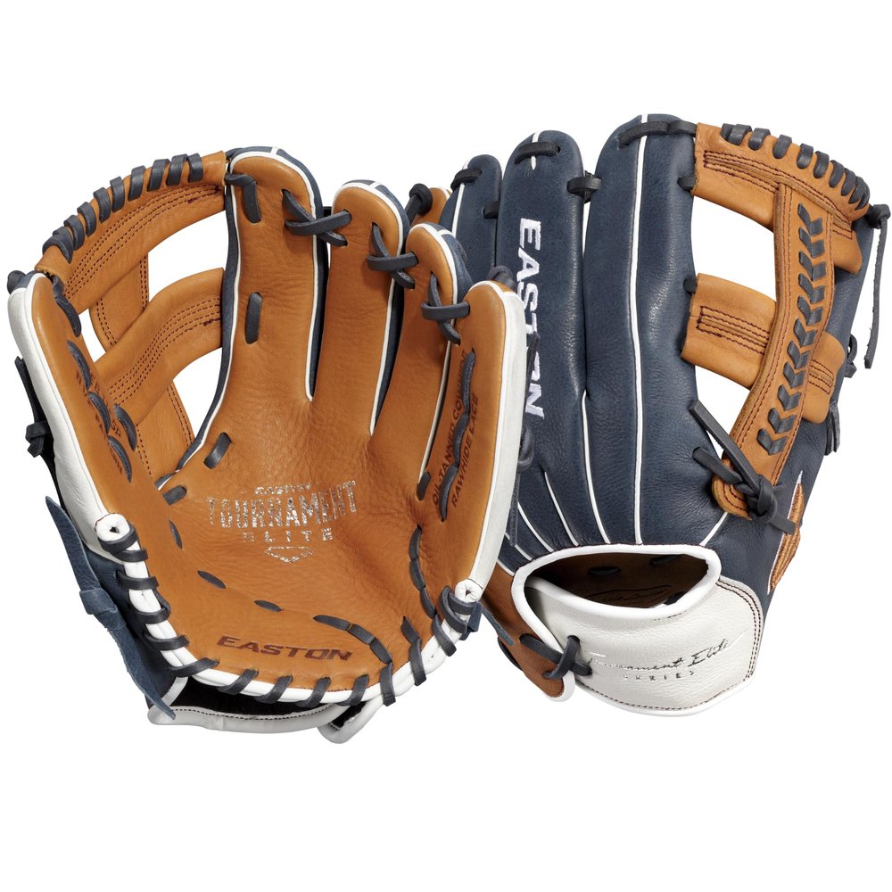 Easton | TOURNAMENT ELITE Baseball Glove | 11.5" | H-Web | Right Hand Throw | Tan/Navy