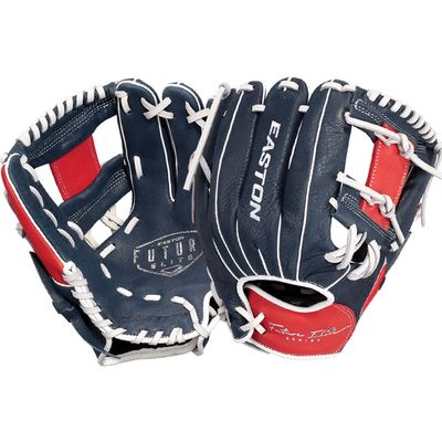 Easton | FUTURE ELITE Baseball Glove | 11" | I-Web | Left Hand Throw | Navy/Red