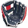 Easton | FUTURE ELITE Baseball Glove | 11" | I-Web | Left Hand Throw | Navy/Red view 2