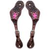 BAR H EQUINE Leather Spurs Straps for Adults Western Womens Spur Horse Riding Barrel Racing Show and Rodeo Strap Adult Women view 1
