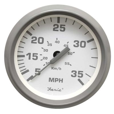 Faria Boat Speedometer Gauge SE9485C | Nantucket Pontoon Trolling 3 1/4 Inch