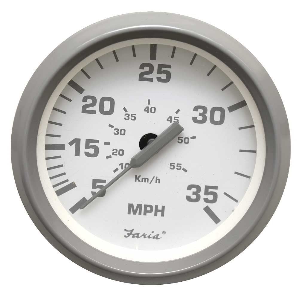 Faria Boat Speedometer Gauge SE9485C | Nantucket Pontoon Trolling 3 1/4 Inch