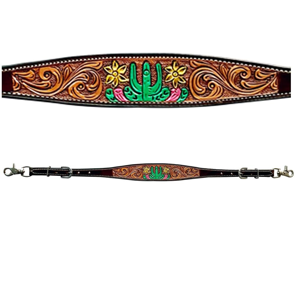 BAR H EQUINE American Leather Horse Saddle Wither Strap
