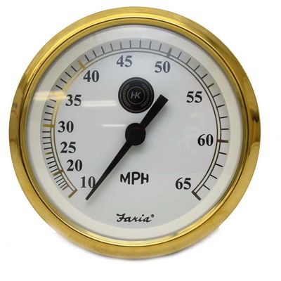 Faria Boat Speedometer Gauge SE9816A | Harris Kayot 3 1/4 Inch