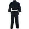Regular Taekwondo Gi Uniform Set 8oz Ultra Light TKD Suit With Belt For Kids Adults Unisex (Black, 0000) view 4