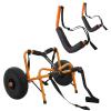 RAD Sportz Kayak Accessories Set  Wall Mounted Storage Hooks and Foldable Canoe Dolly with Airless Tires view 1