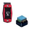 Vaula Billiard Metal Magnetic Pool Cue Chalk Holder with Chalk (Red/Black) view 3