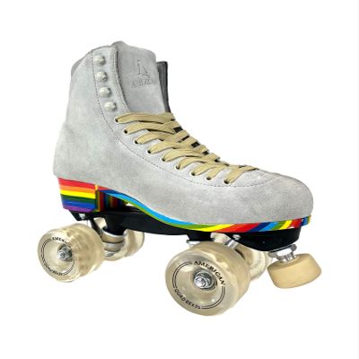 A American Athletic Roller Skate- All ONE Quad Roller Skate, Womens Size 7/ Mens 6, Tan
