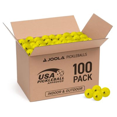 JOOLA Primo Pickleball Balls - Tournament Indoor and Outdoor Pickleball Balls - USAPA Approved - Ideally Weighted and Precision Crafted 40 Hole Design Pickleball Official Size