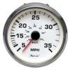 Faria Boat Speedometer Gauge SE9837A | Euro SS White 3 1/4 Inch view 1