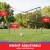 CROSSNET Quick Assemble 4 Square Volleyball Game Set for Adults and Kids with Volleyball Net, Backpack and Ball for Outdoor Games view 4
