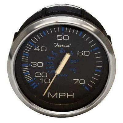 Faria Boat Speedometer Gauge SE9990A | Chesapeake Black Stainless