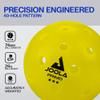JOOLA Primo Pickleball Balls - Tournament Indoor and Outdoor Pickleball Balls - USAPA Approved - Ideally Weighted and Precision Crafted 40 Hole Design Pickleball Official Size view 3
