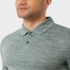 32 Degrees Mens Ultra-Sonic Polo | Slim Fit | Breathable | Moisture Wicking | Anti-Odor | Golf, Sea Pine Space Dye, Large view 3