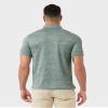 32 Degrees Mens Ultra-Sonic Polo | Slim Fit | Breathable | Moisture Wicking | Anti-Odor | Golf, Sea Pine Space Dye, Large view 4