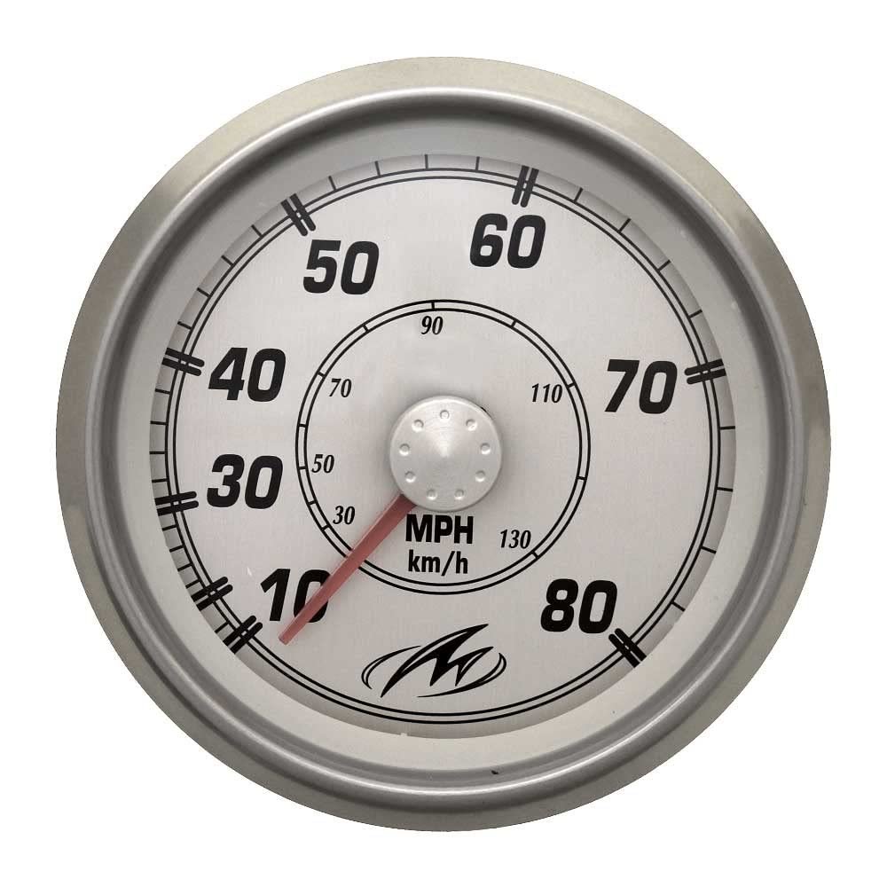 Faria Boat Speedometer Gauge SE9831A | Monterey Newport Silver