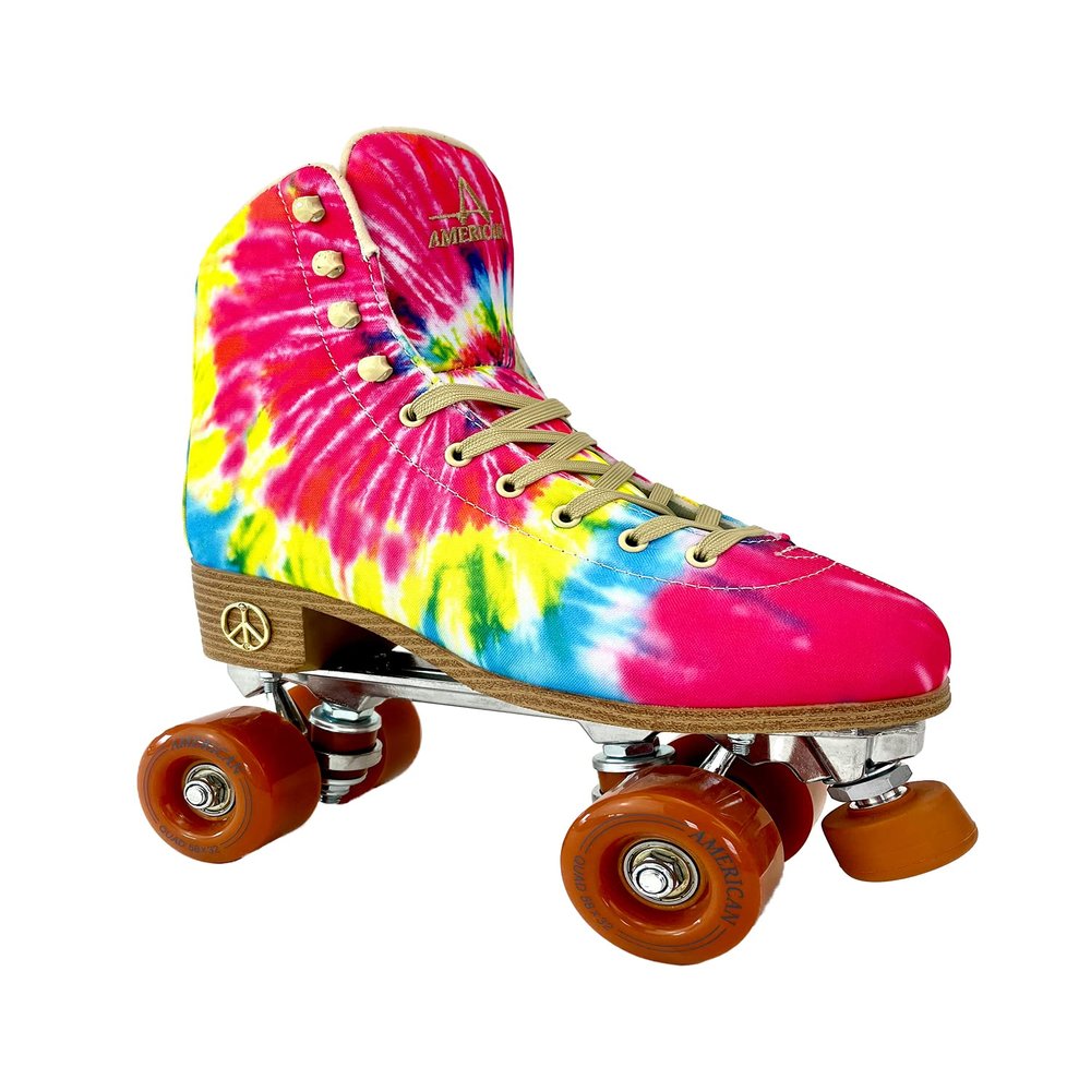 A American Athletic Roller Skate- Zeds Dead Quad Roller Skate, Womens Size 7/ Mens 6, Tie Dye