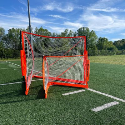 Crankshooter Portable, Foldable Lacrosse Goal. Two Sizes: 6'X 6' or 4'X 4' Put Up & Take Down in Seconds (4' x 4')